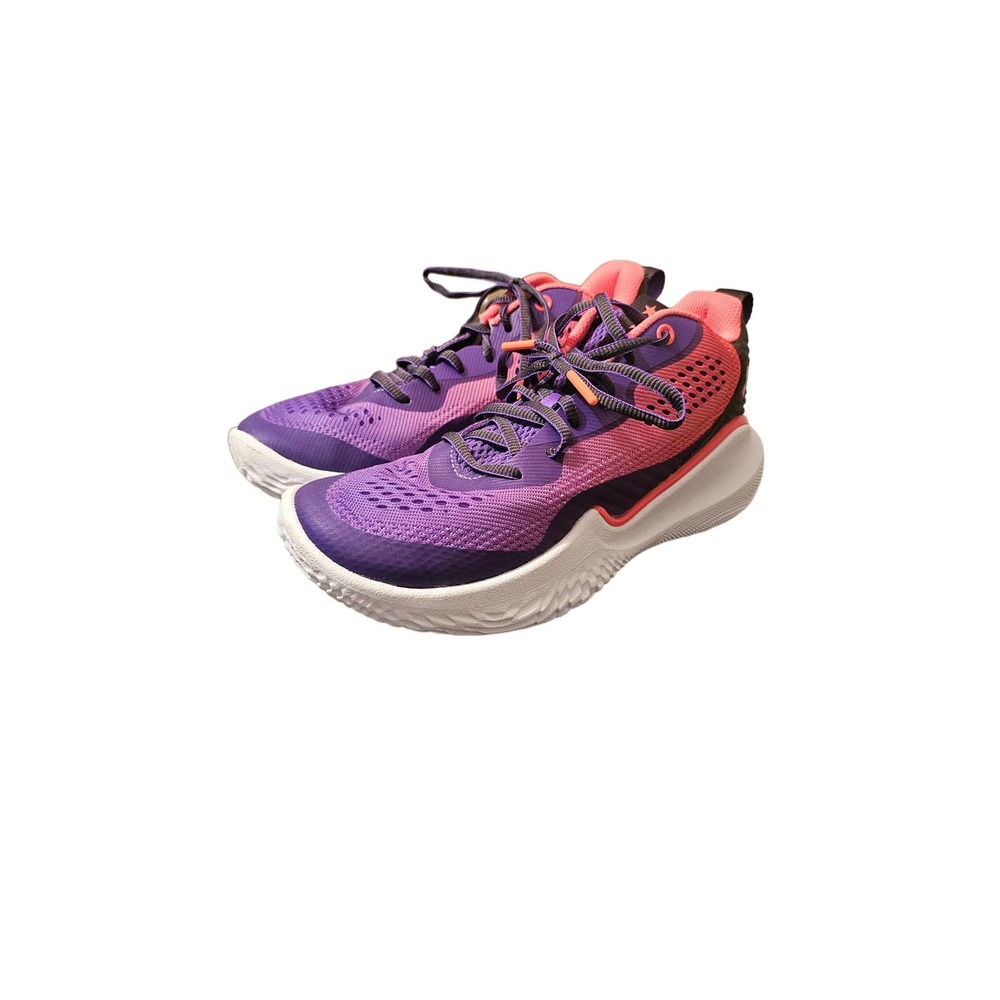 UNDER ARMOUR Flow Breakthru 2 Purple Pink BBall Shoes NEW Womens Size 9.5